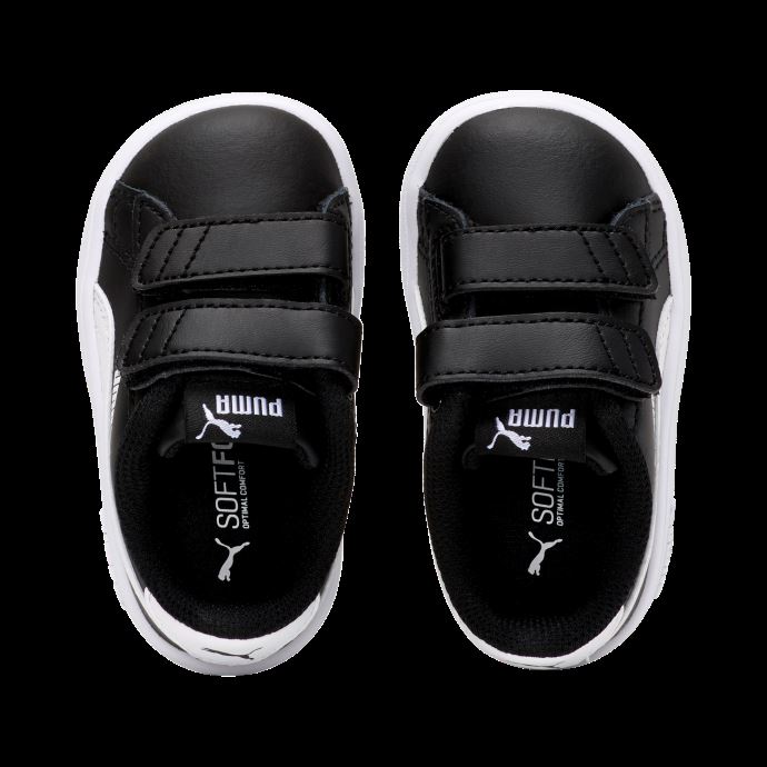 Baskets Enfant Puma Canada Smash V2 Noir Blanc
