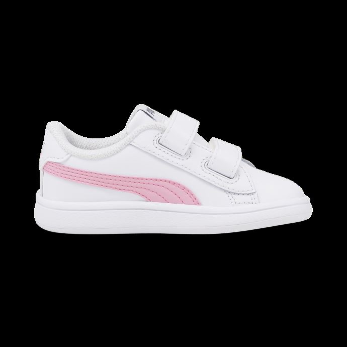 Puma Canada Baskets Enfant Smash V2 Blanc Prisme Rose
