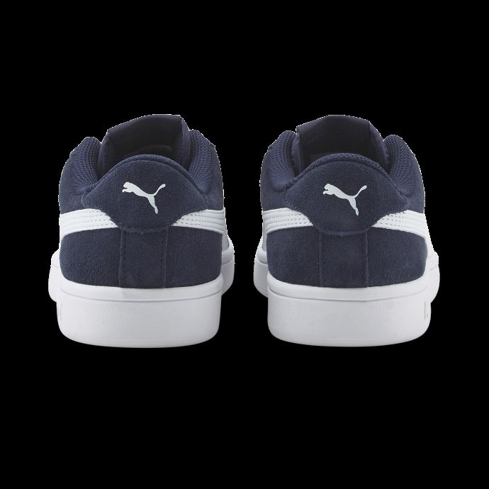 Puma Canada Smash V2 Daim Jr Baskets Peacoat-blanc
