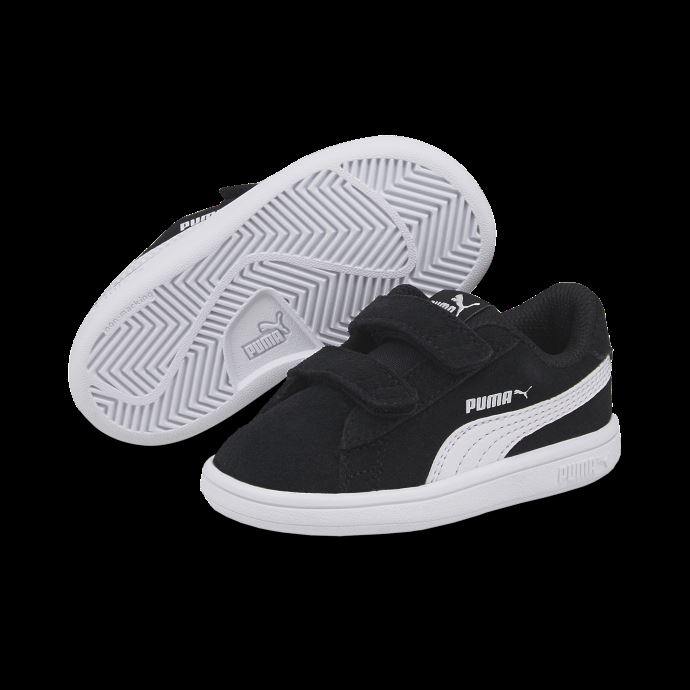 Baskets De Tennis En Daim Smash V2 Pour Bébé Noir Et Blanc Puma Canada