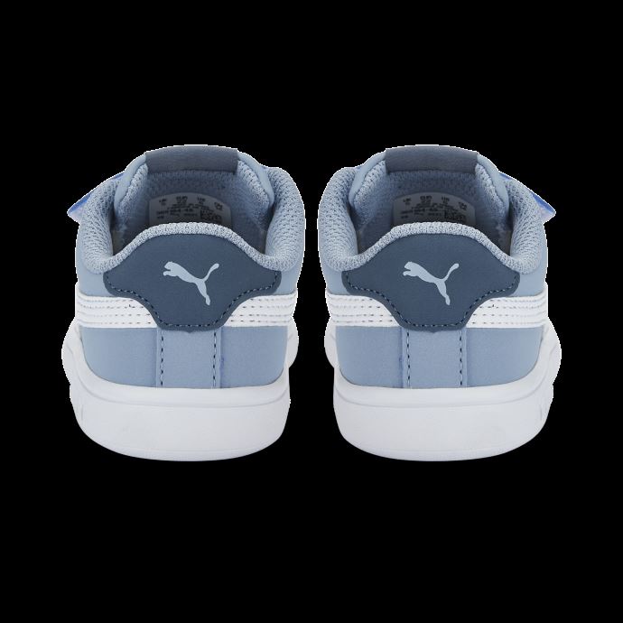 Puma Canada Smash V2 Buck V Baskets Pour Bébé Bleu Délavé-blanc-ciel Du Soir
