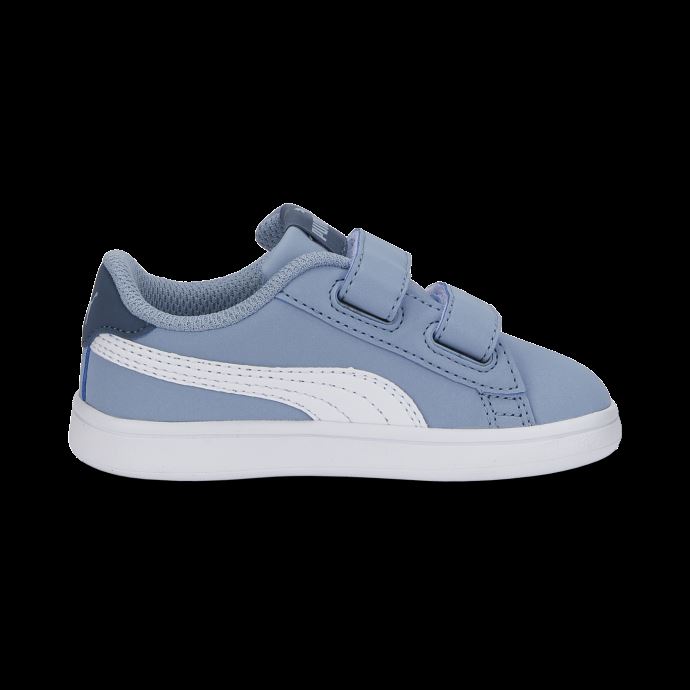 Puma Canada Smash V2 Buck V Baskets Pour Bébé Bleu Délavé-blanc-ciel Du Soir
