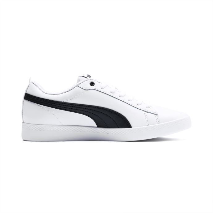 Baskets Puma Canada Smash V2 Cuir Femme Blanc-noir
