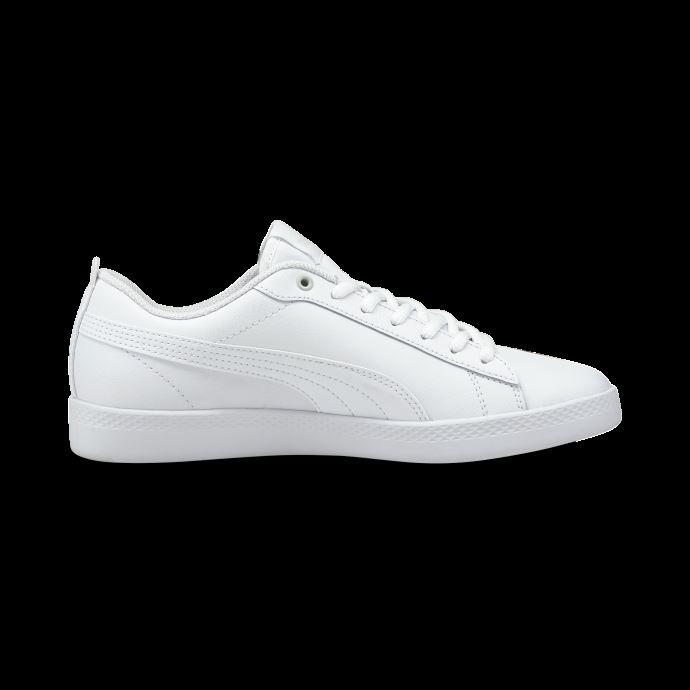 Baskets Smash V2 En Cuir Blanc Et Blanc Pour Femmes Puma Canada
