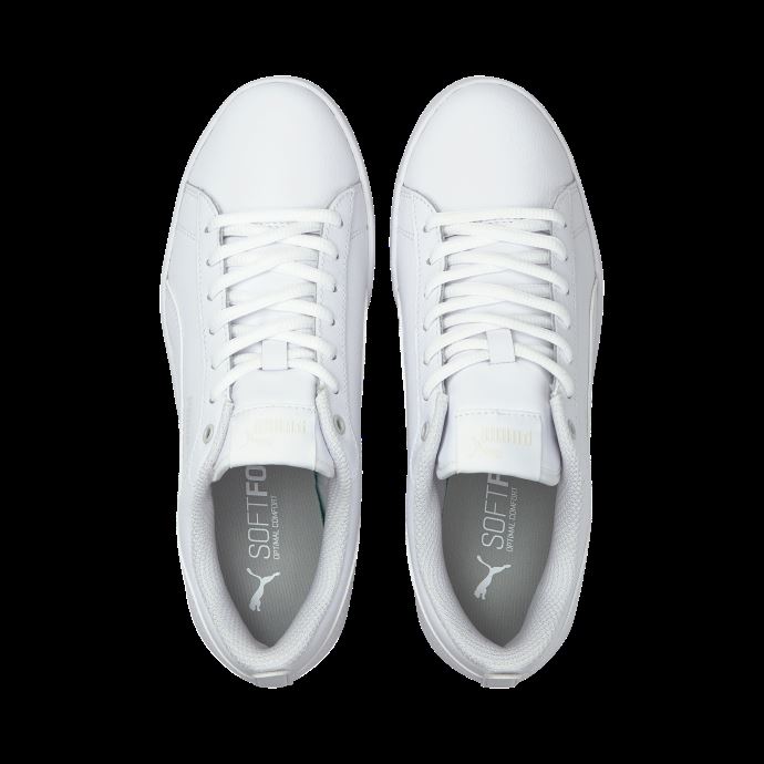 Baskets Smash V2 En Cuir Blanc Et Blanc Pour Femmes Puma Canada
