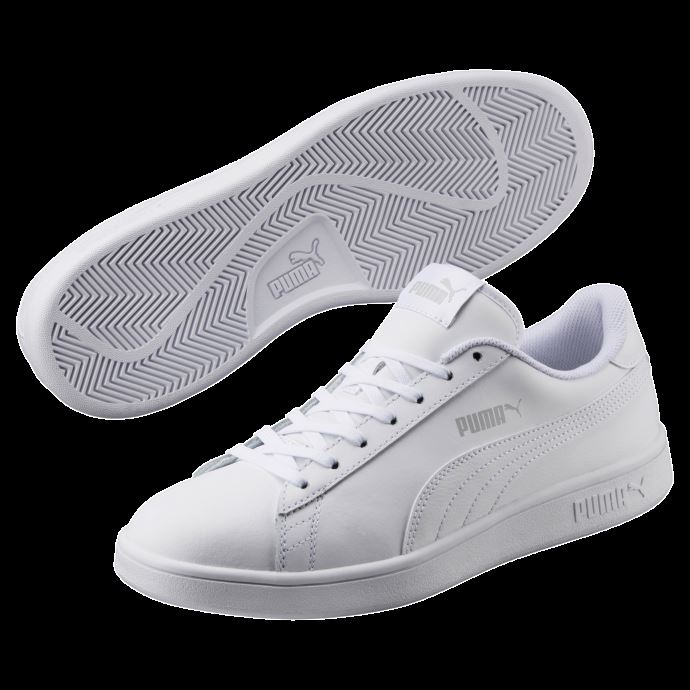 Puma Canada Baskets Smash V2 Blanches Et Blanches