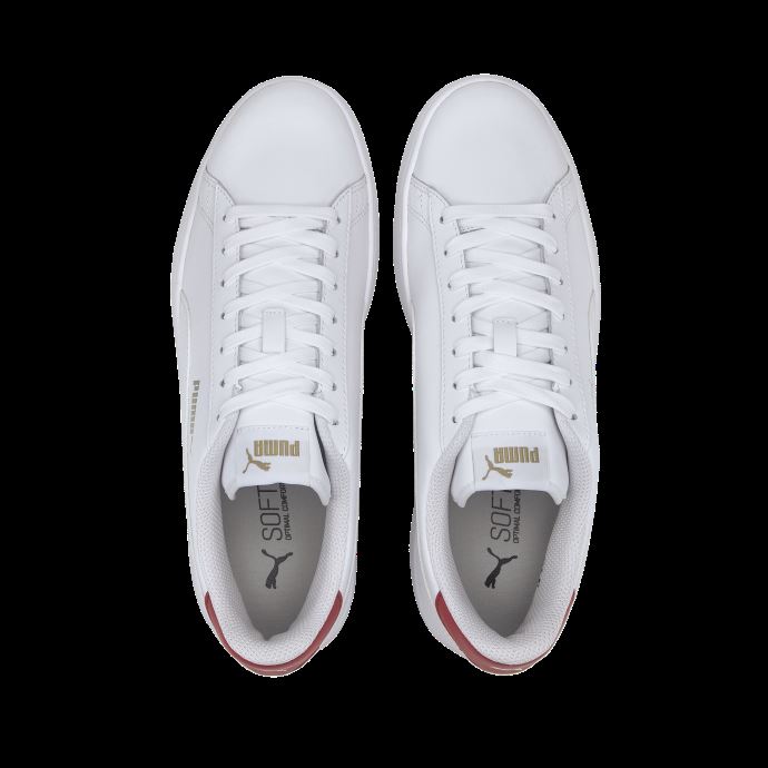 Baskets Smash V2 Blanc-haut Risque Rouge-équipe Or Puma Canada
