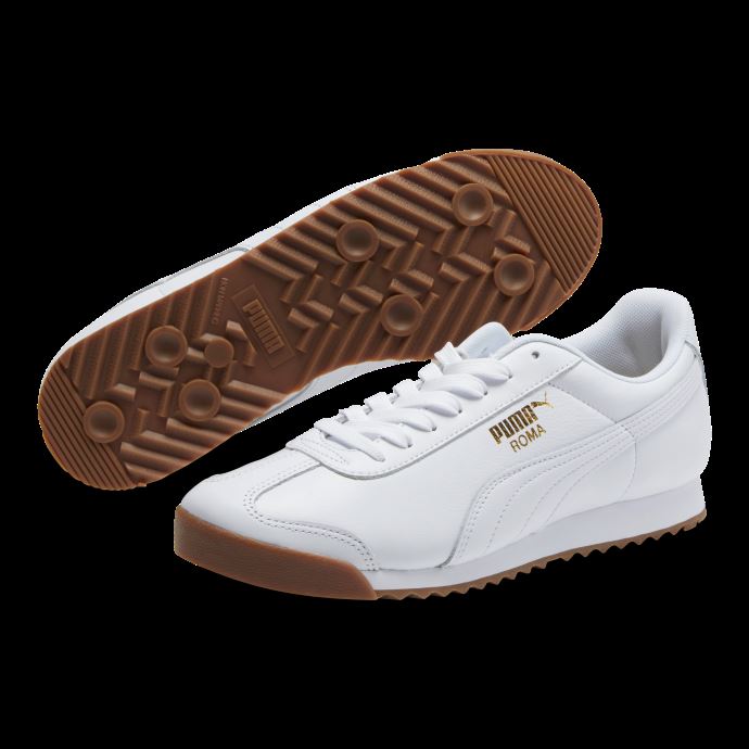 Baskets Homme Roma Classic Gum Puma Canada Blanc-team Gold