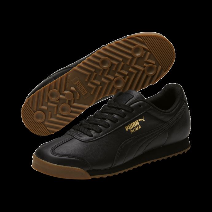 Baskets Roma Classic Gum Pour Hommes Black-team Gold Puma Canada