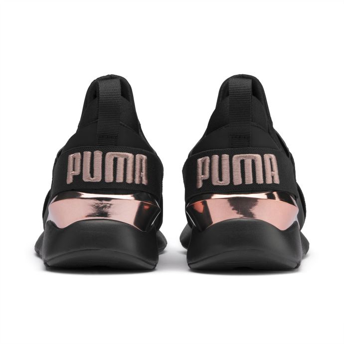 Basket Puma Canada Muse Metal Noir Et Or Rose Pour Femme
