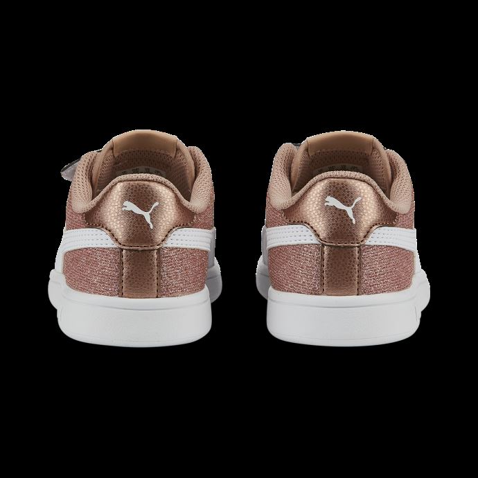 Puma Canada Smash V2 Glitz Glam Baskets Enfant Or Rose-blanc
