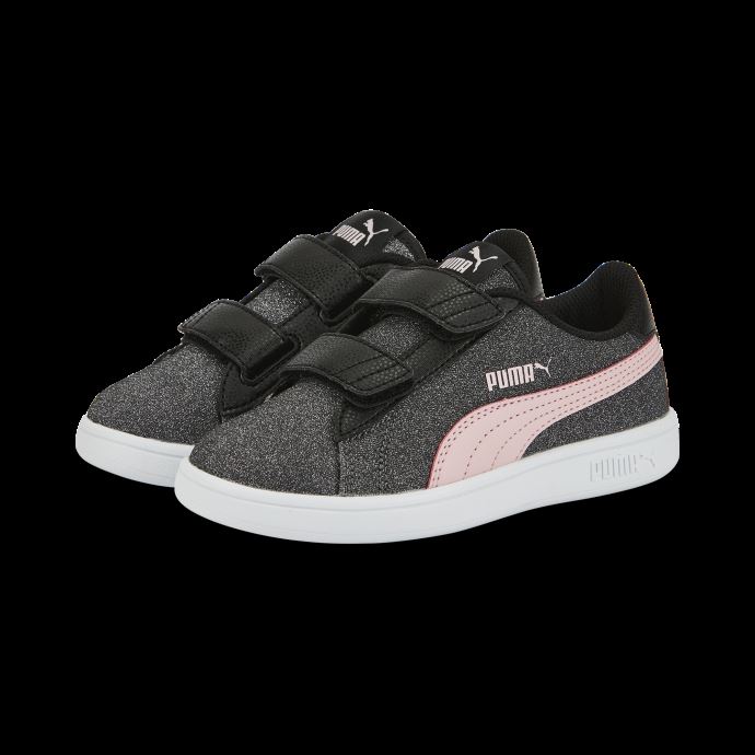 Puma Canada Smash V2 Glitz Glam Baskets Enfant Noir-almond Blossom
