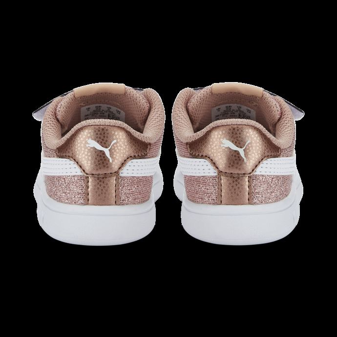 Puma Canada Smash V2 Glitz Glam Baskets Bébés Or Rose-blanc
