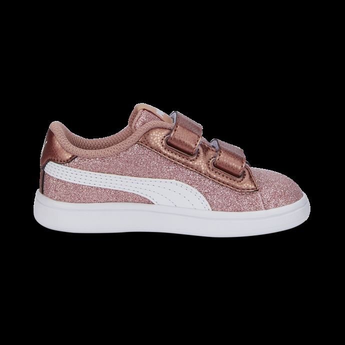 Puma Canada Smash V2 Glitz Glam Baskets Bébés Or Rose-blanc
