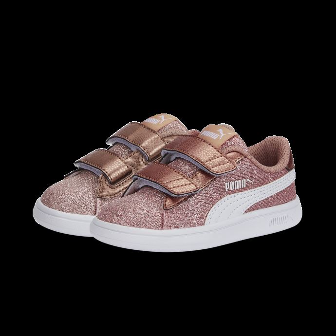 Chaussures Pour Tout-petits Smash V2 Glitz Glam V Or Rose Et Blanc Puma Canada