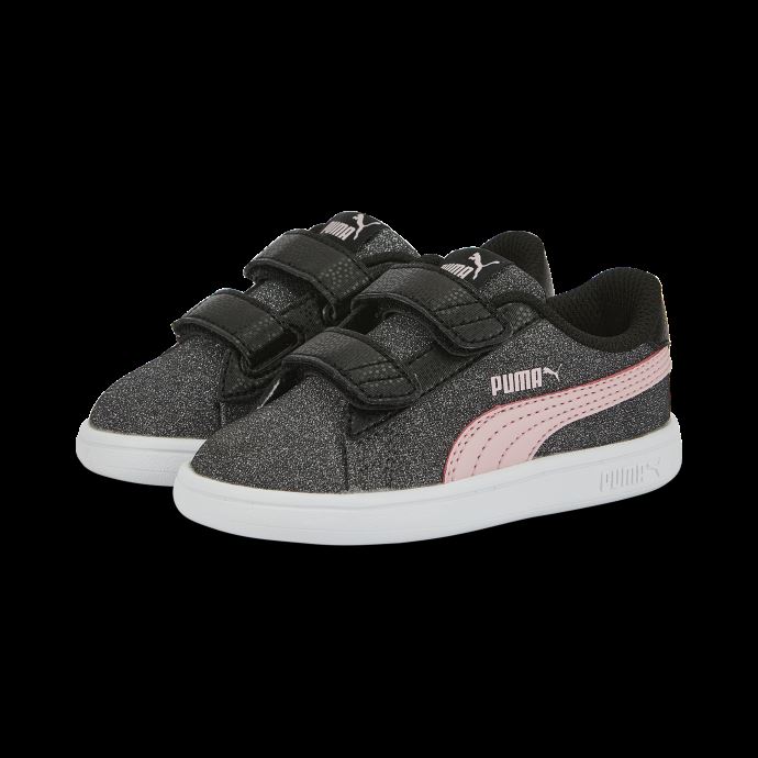 Puma Canada Smash V2 Glitz Glam Baskets Bébés Noir-almond Blossom