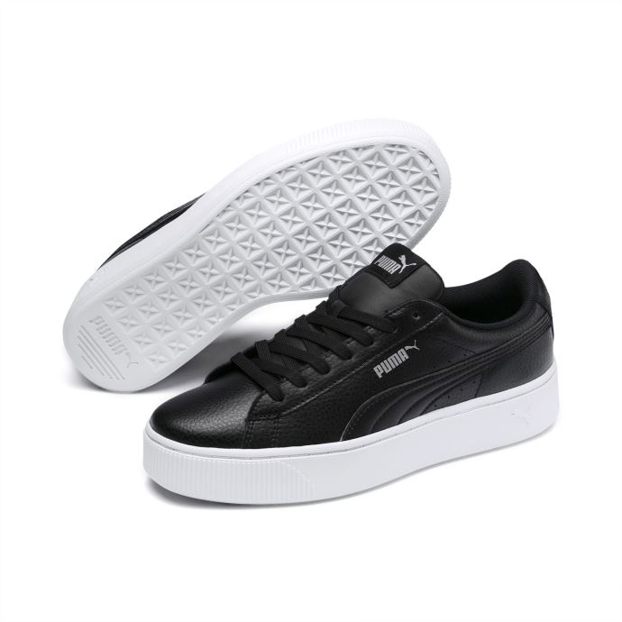 Puma Canada Vikky Stacked Femmes Baskets Noir-noir