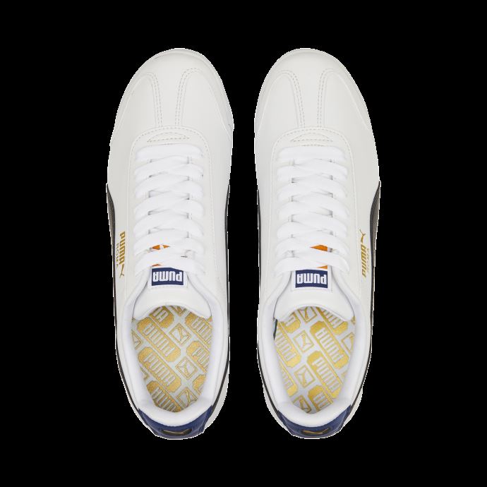 Baskets Roma Basic+ Puma Canada Blanc-noir-orange Brique
