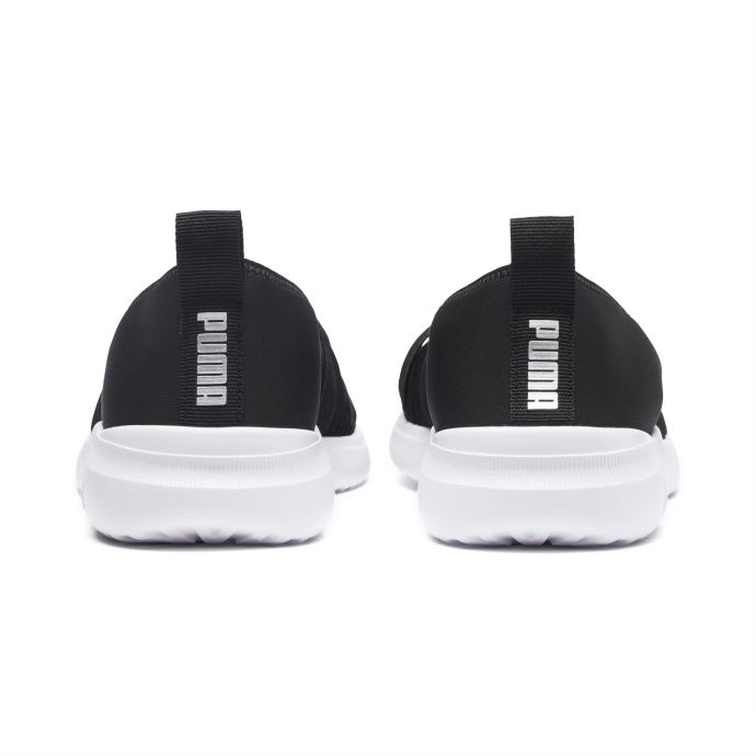Baskets Adelina Slip-on Pour Femmes Noir-argent Puma Canada
