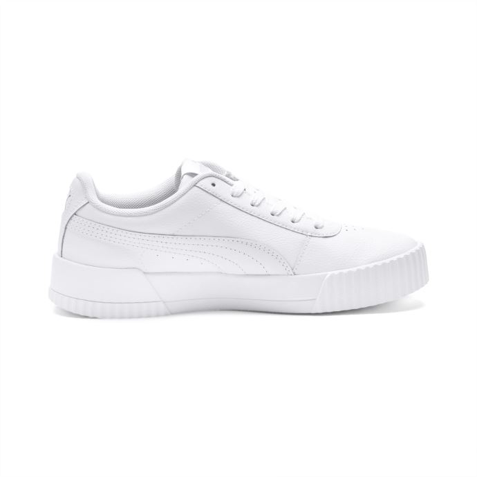 Basket Puma Canada Carina Cuir Femme Blanc-blanc-argent
