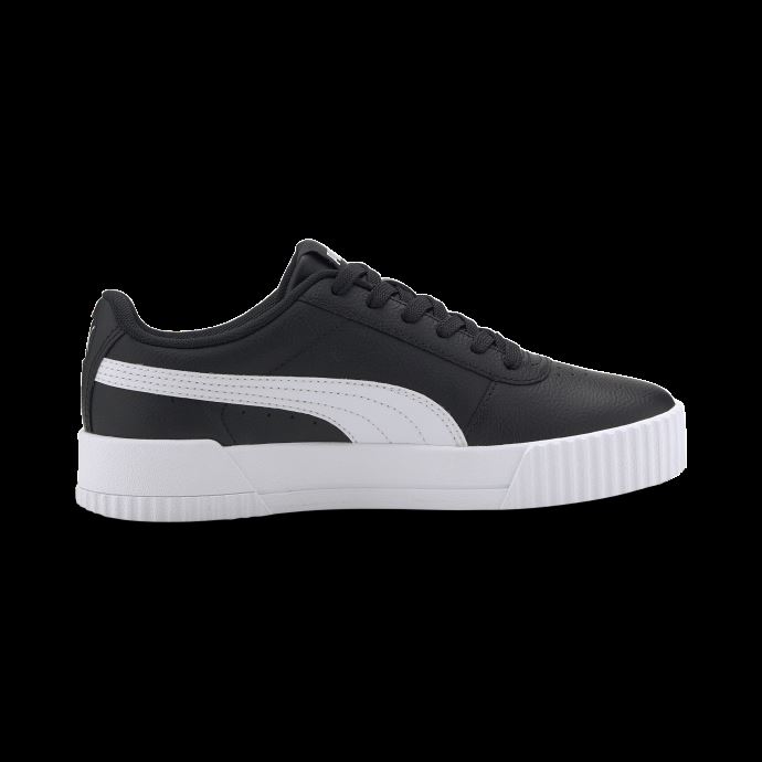 Baskets Puma Canada Carina En Cuir Pour Femme Noir-blanc-blanc
