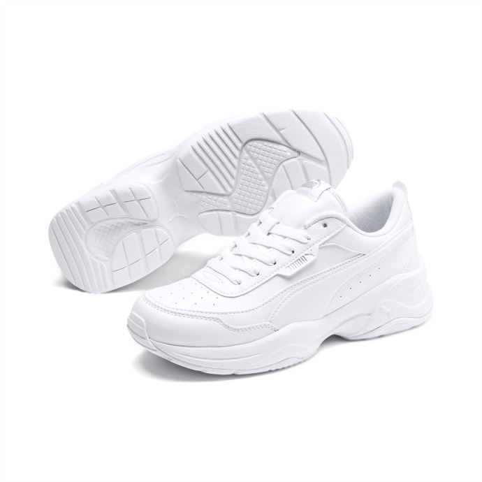 Baskets Puma Canada Cilia Mode Femme Blanc-argent
