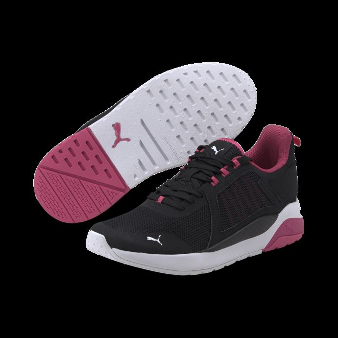 Baskets Anzarun Puma Canada Noir Brillant Rose Blanc