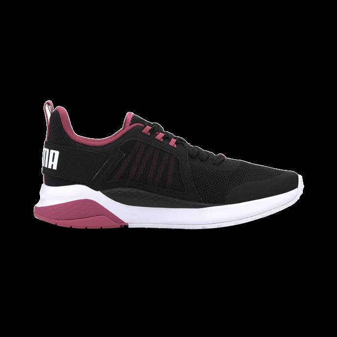 Baskets Anzarun Puma Canada Noir Brillant Rose Blanc
