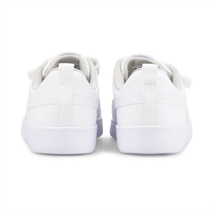 Baskets Enfant Puma Canada Courtflex V2 Blanc-gris Violet
