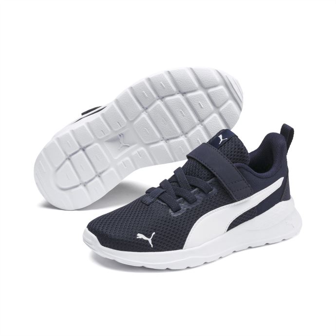 Peacoat-white Anzarun Lite Baskets Pour Enfants Puma Canada
