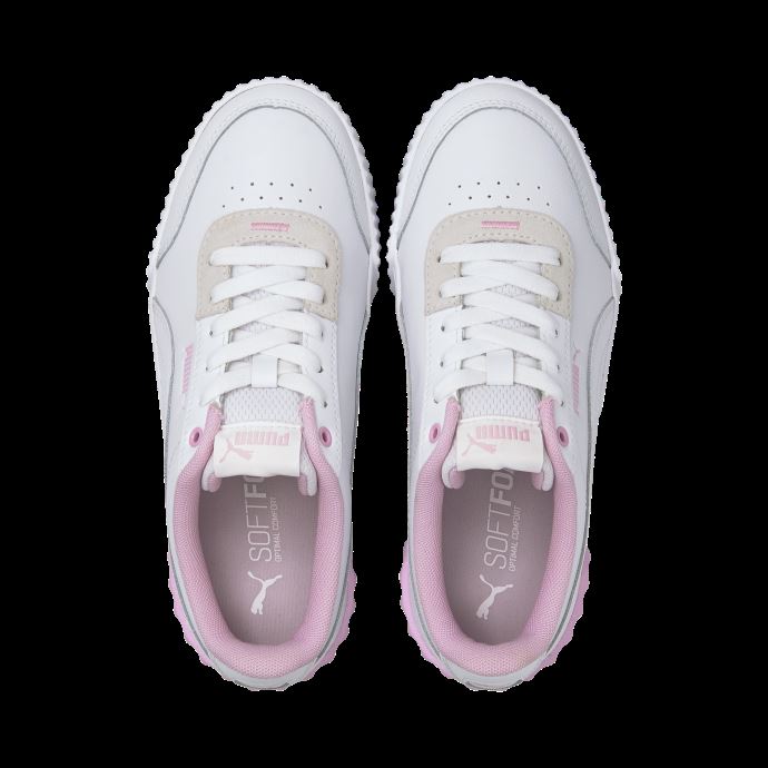 Baskets Lady Puma Canada Carina Lift Femme Blanc-rose
