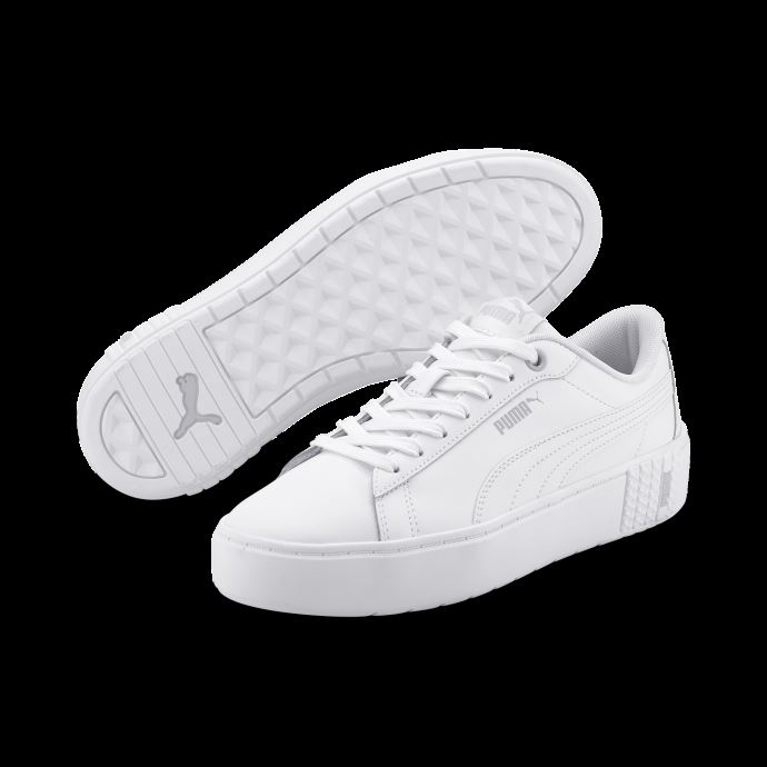 Baskets Smash Platform V2 L Pour Femmes Blanc-blanc Puma Canada
