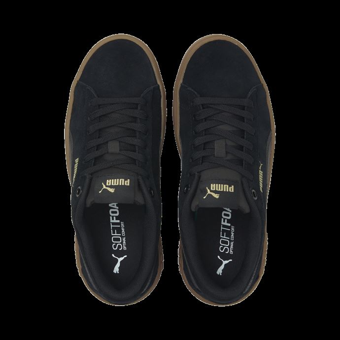 Puma Canada Smash Platform V2 Sd Baskets Femme Noir-noir-gomme

