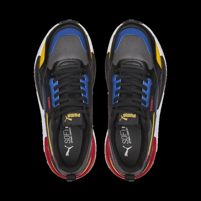 X-ray 2 Baskets Carrées Puma Canada Shadow-jaune-limoges-rouge
