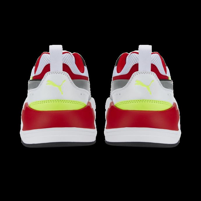 Puma Canada Baskets Carrées X-ray 2 Blanc-quarry-lime Squeeze-rouge
