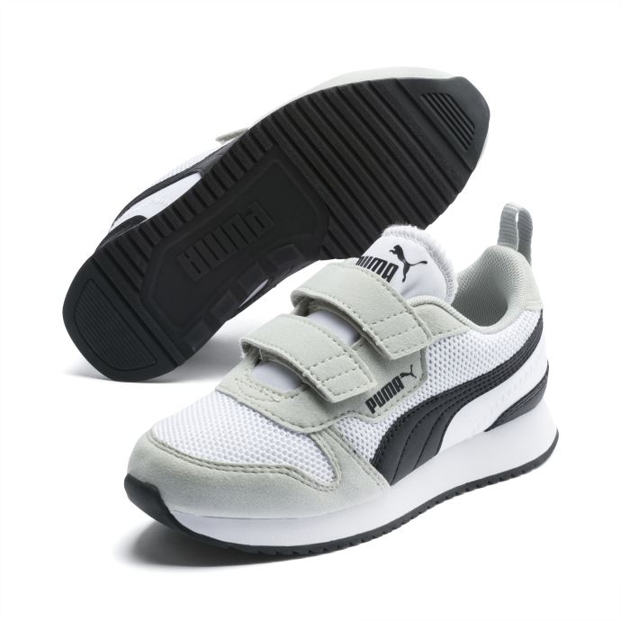 Baskets Enfant R78 Blanc-gris Violet-noir Puma Canada