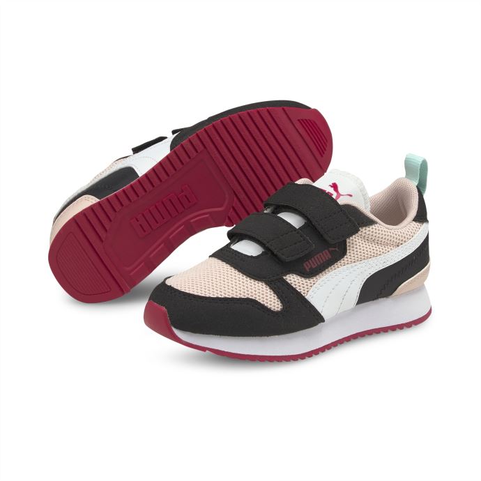 Baskets Enfant Puma Canada R78 Lotus-blanc-noir