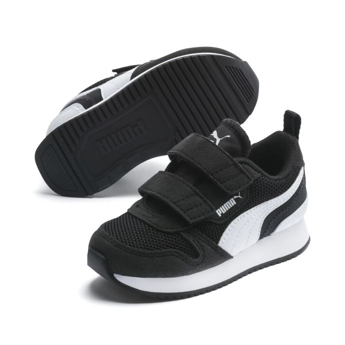 Puma Canada R78 Baskets Bébé Noir Blanc