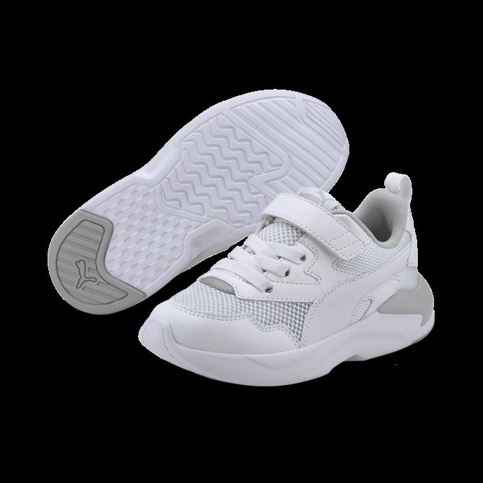 Baskets Enfant Puma Canada X-ray Lite Blanc-blanc-gris Violet-argent