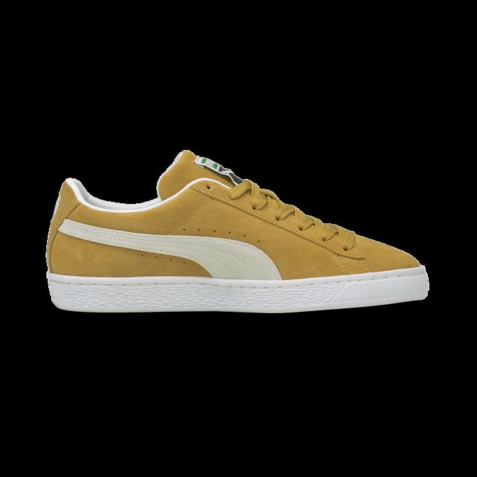 Baskets Classic Xxi En Suède Blanc Moutarde Miel Puma Canada
