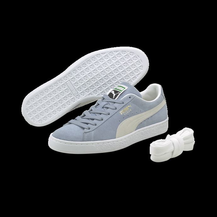 Baskets Puma Canada Classic Xxi En Daim Bleu Et Blanc Pour Toujours Pour Hommes