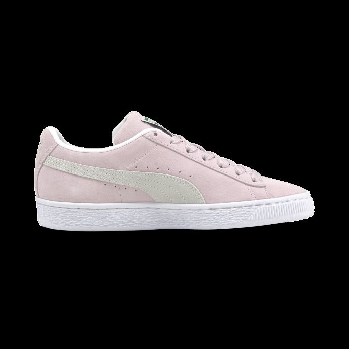 Baskets Puma Canada Lilas En Daim Blanc Neige Classic Xxi
