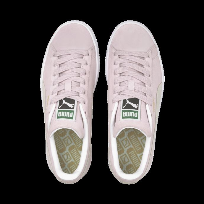 Baskets Puma Canada Lilas En Daim Blanc Neige Classic Xxi
