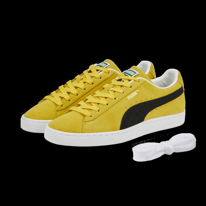 Baskets En Daim Classic Xxi Pour Hommes Sun Ray Jaune-noir-blanc Puma Canada