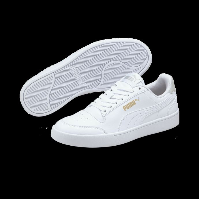 Puma Canada Shuffle Junior Baskets Blanc-blanc-gris Violet-or