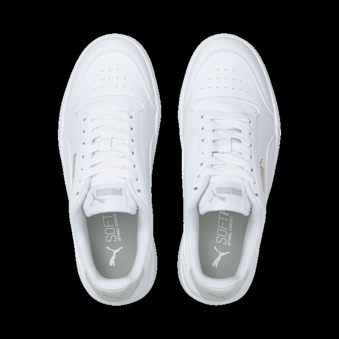 Puma Canada Shuffle Junior Baskets Blanc-blanc-gris Violet-or
