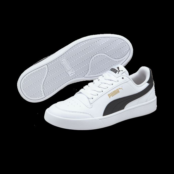 Baskets Pour Jeunes Shuffle Puma Canada Blanc-noir-team Gold