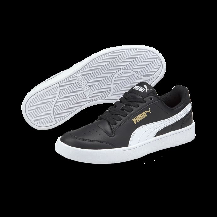 Baskets Puma Canada Noir-blanc-team Gold Shuffle Pour Jeunes