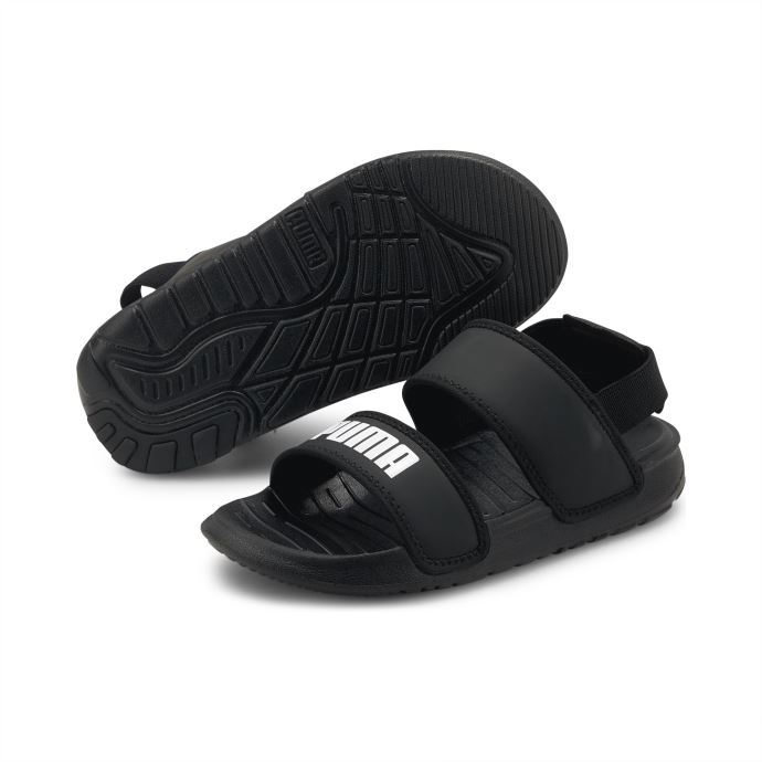 Sandales Souples Pour Enfants Noir Et Blanc Puma Canada