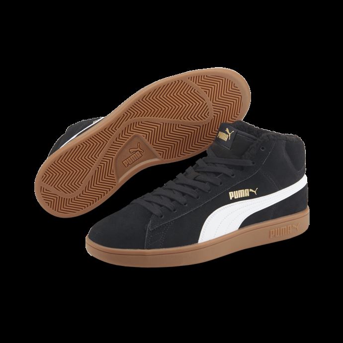 Baskets Puma Canada Smash V2 Mi-hiver Noir-blanc-gomme